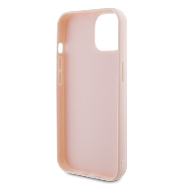Ovitek Karl Lagerfeld 3D Rubber Glitter Logo za iPhone 15 Plus - roza 7