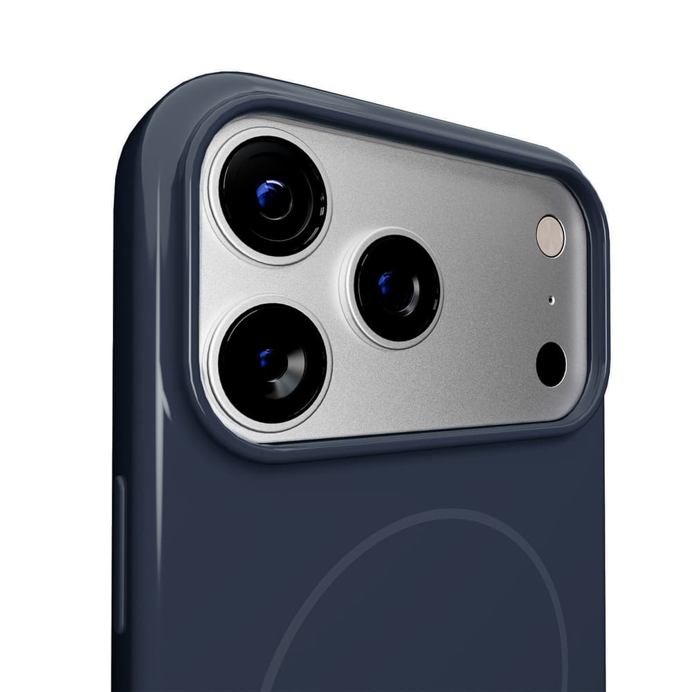 Puro Pulse ovitek za iPhone 17 Pro, polikarbonat, temno moder - MagSafe 8