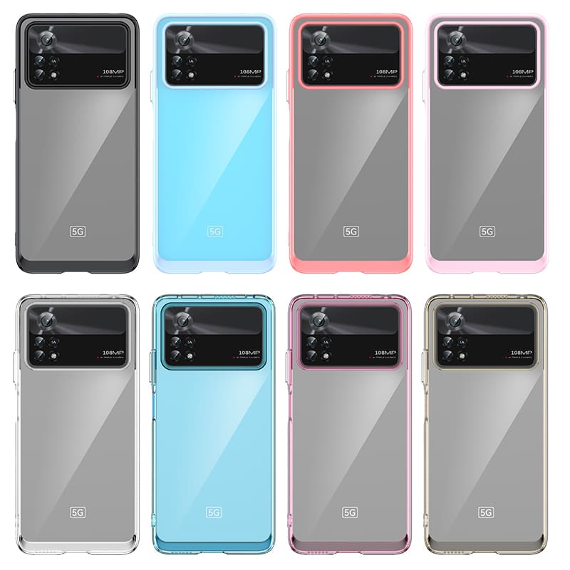 Ovitek Outer Space Case za Xiaomi Poco X4 Pro 5G s fleksibilnim okvirjem, moder 6