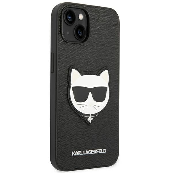 Karl Lagerfeld Saffiano Choupette ovitek za iPhone 14 Plus - Črna 4