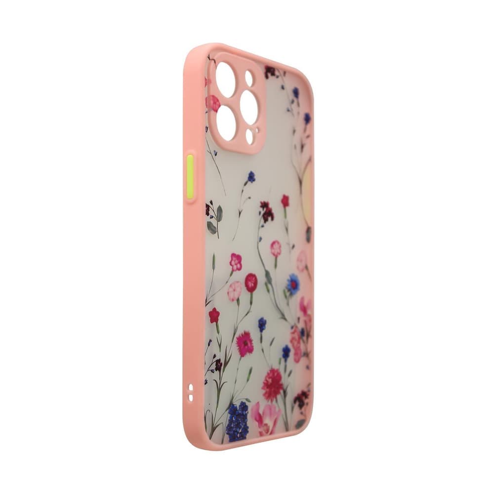 Hurtel ovitek Design Case za iPhone 12 Pro Max, cvetličen roza 3