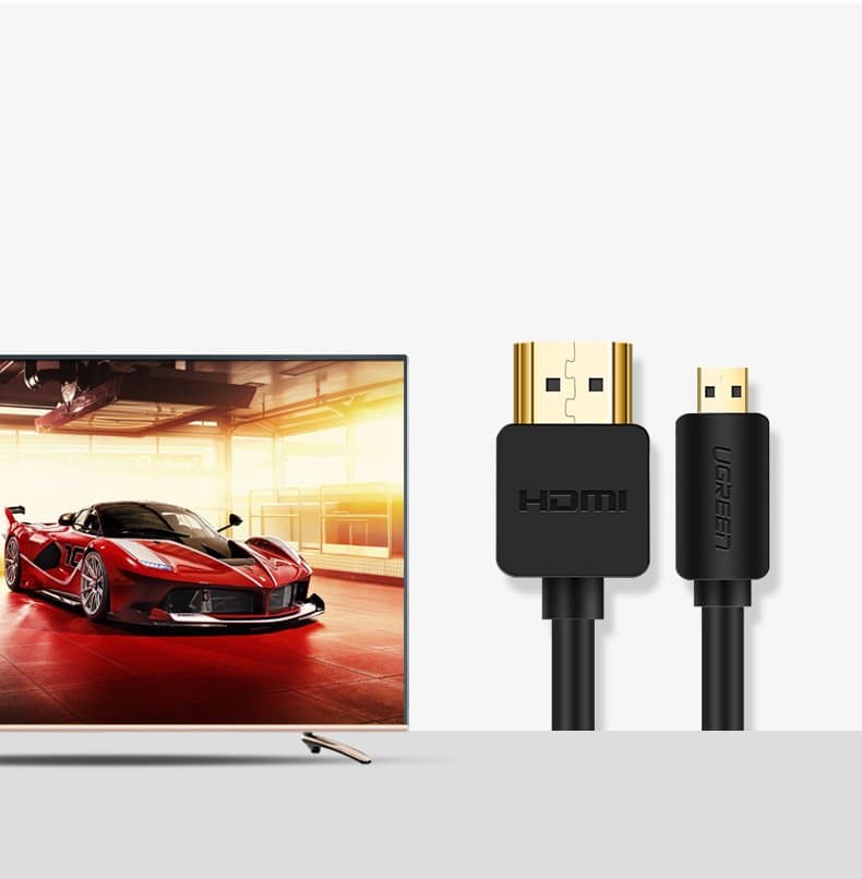Ugreen HDMI na Micro HDMI kabel 2.0 4K 60Hz 1.5m, črn 6