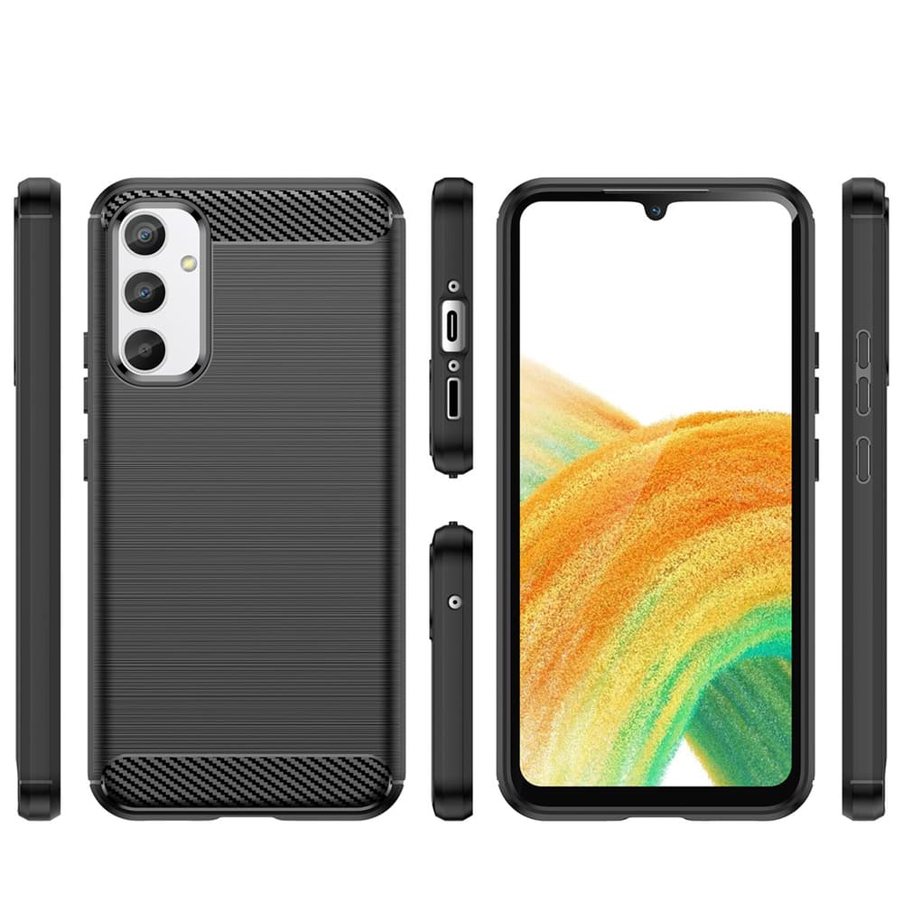 Carbon ovitek za Realme 10 Pro - črn 2
