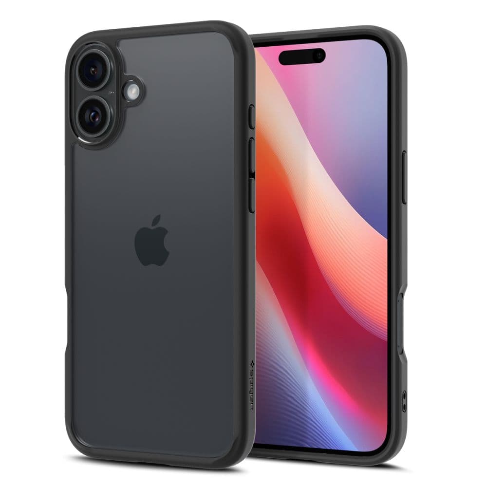 Spigen Ultra Hybrid etui za iPhone 16 - Mat črna 2