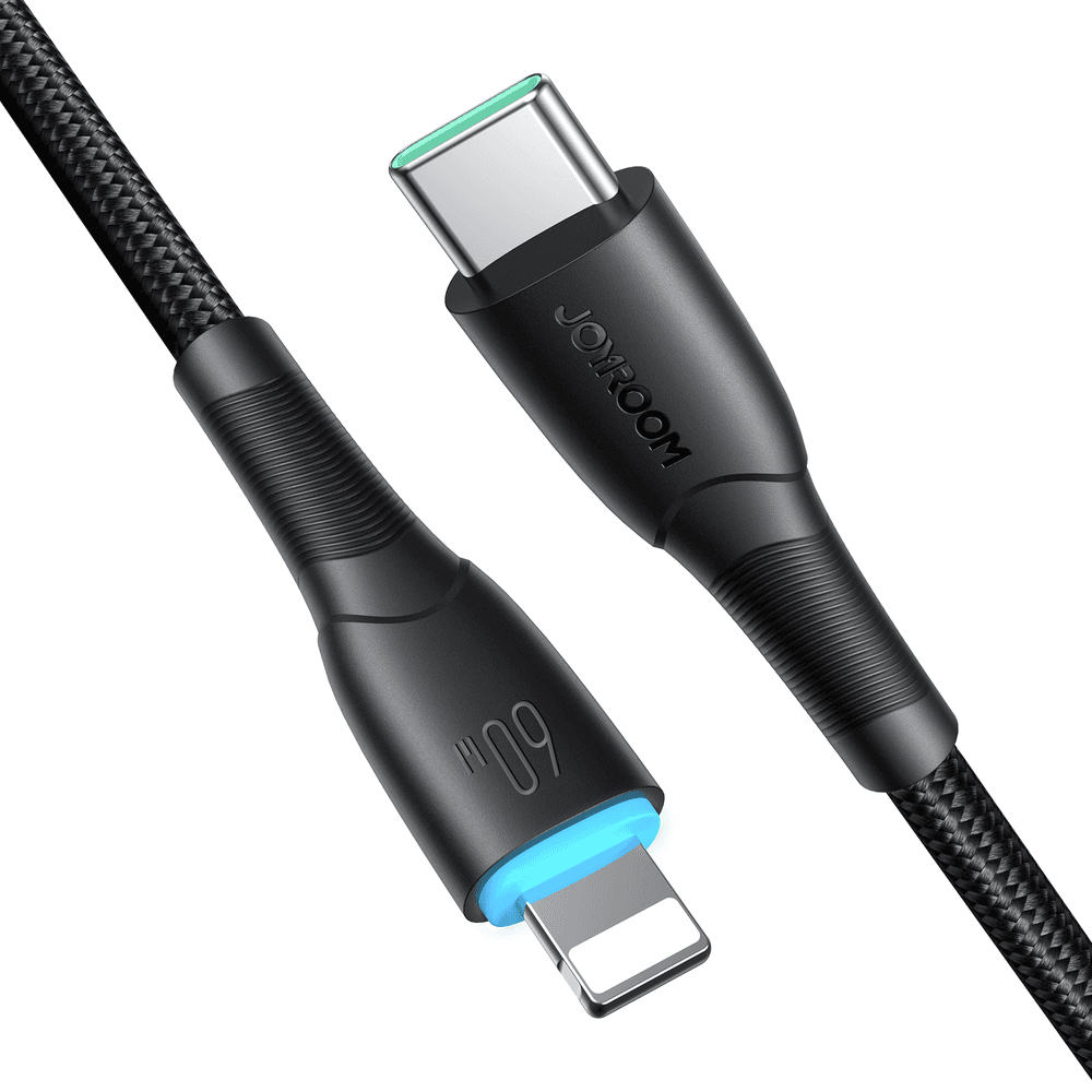 Joyroom SA32-CC3 USB-C / USB-C kabel 60W 1m - črn 6