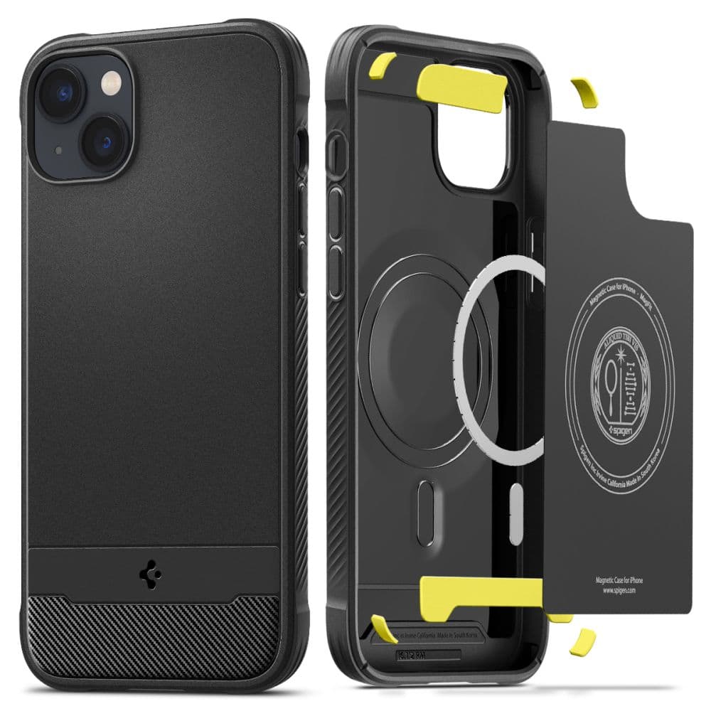 Spigen Rugged Armor Mag ovitek za iPhone 14 (mat črn, MagSafe)