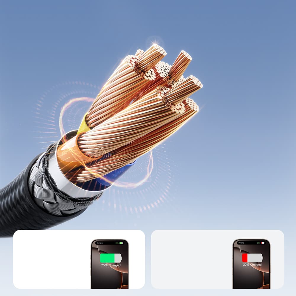 Joyroom S-A28 USB-C - USB-C 60W kabel 1m (črn) 4