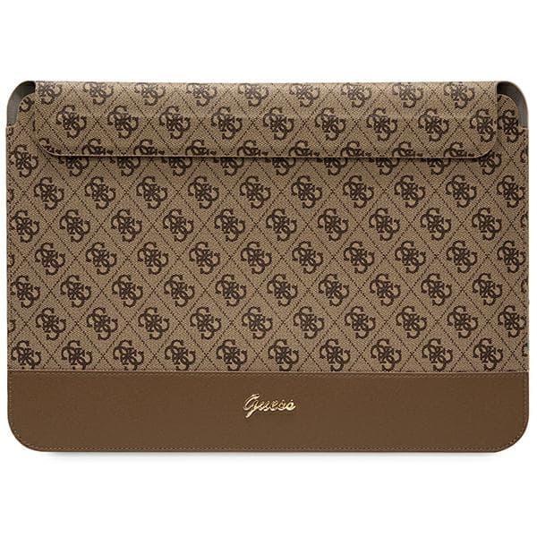 Etui za 14" prenosnik Guess 4G Stripe Metal Logo - rjava