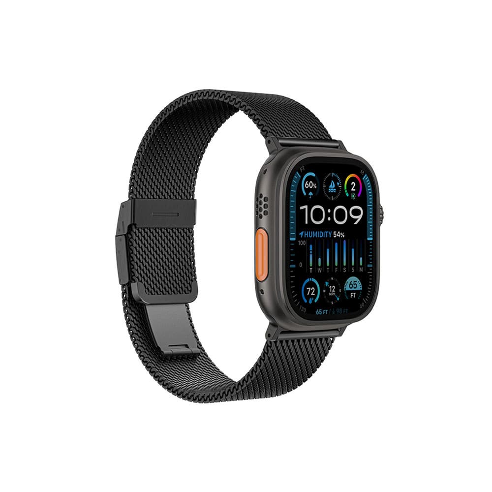 AmazingThing Titan Premium Metal Band za Apple Watch 38-49 mm, črn 2