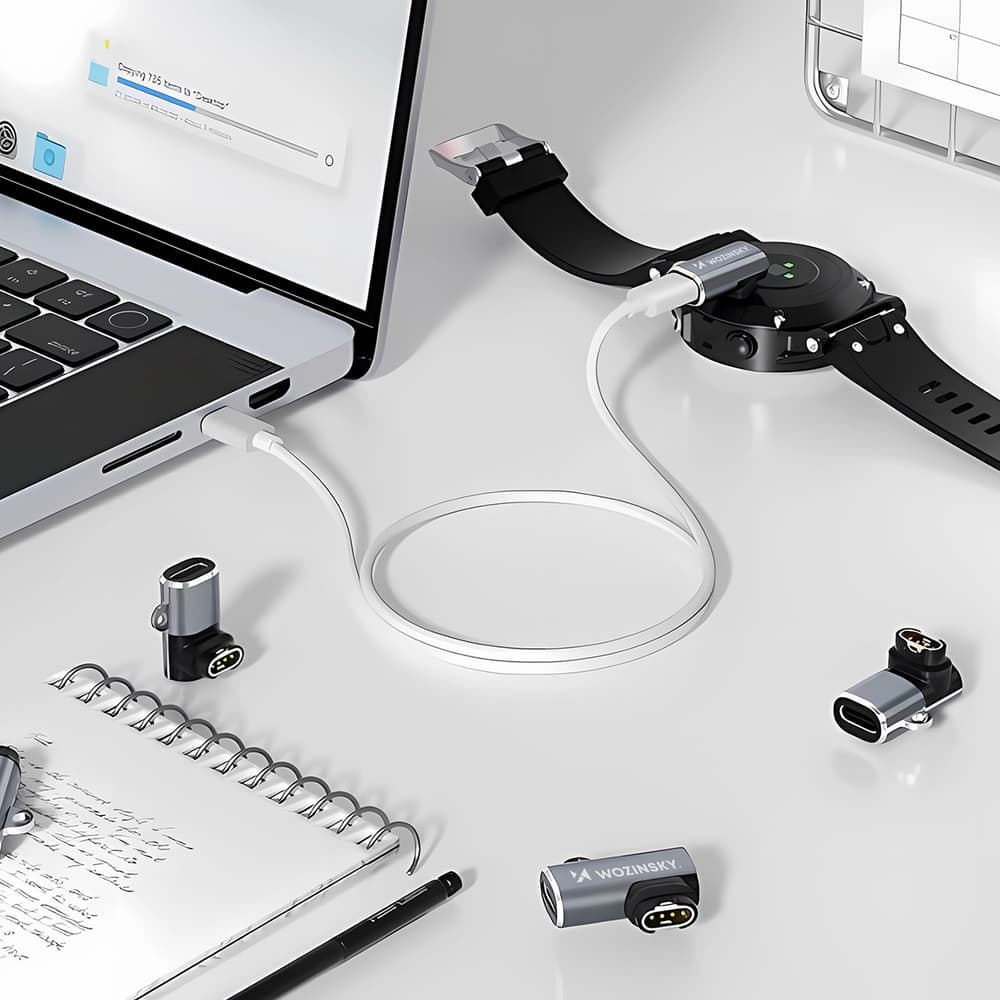 Wozinsky WAYGS1 USB-C adapter za Garmin pametno uro - siv 7