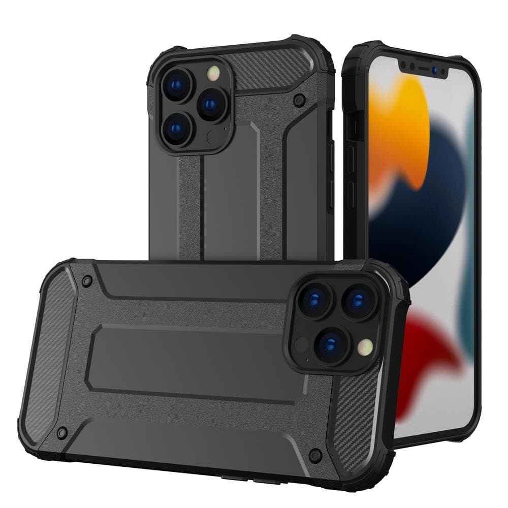 Hurtel Hybrid Armor ovitek za iPhone 14 Pro Max, črn