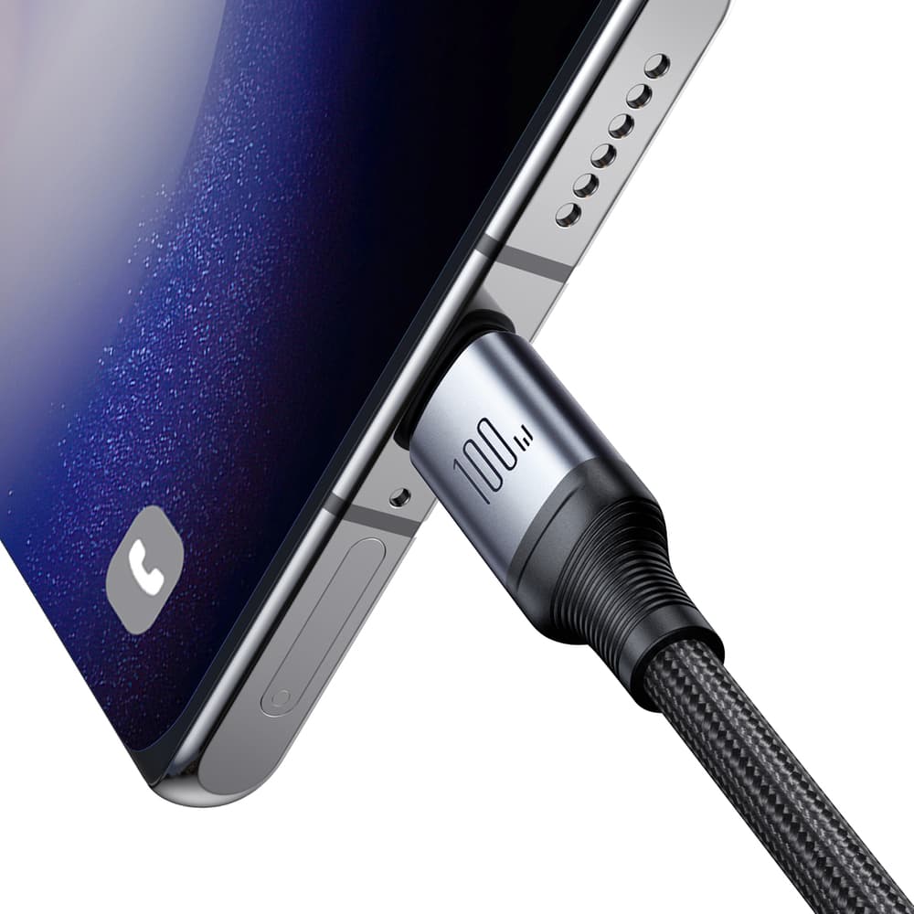 Joyroom S-A21 2v1 USB-C v USB-C / USB-C kabel 100W 1.5m - črn 3