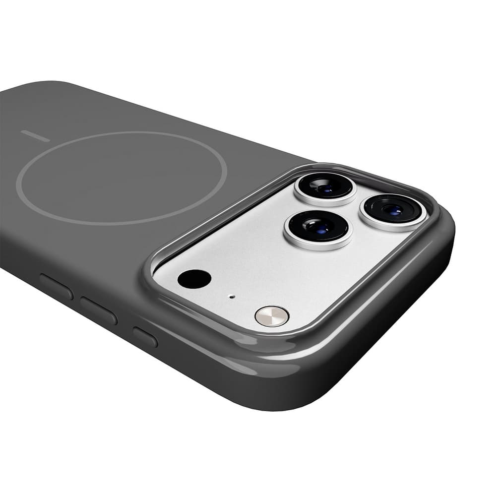 Puro Pulse ovitek za iPhone 17 Pro Max, polikarbonat, siv - MagSafe 5