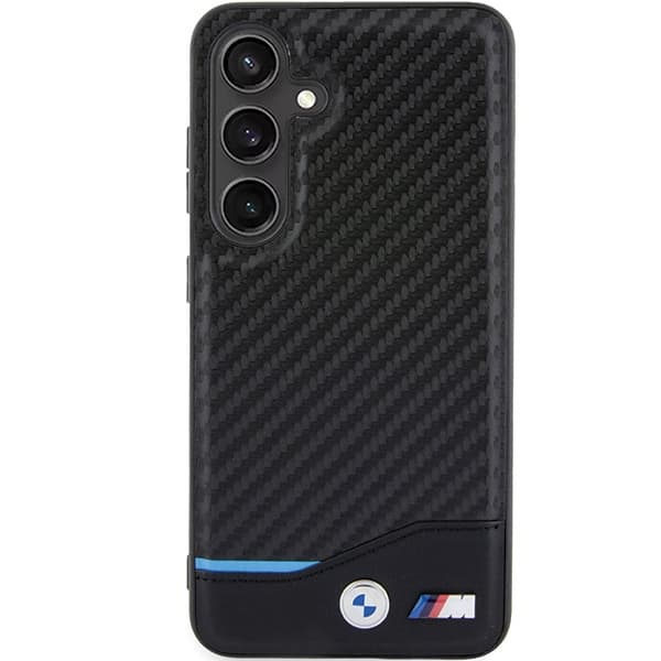 Ovitek BMW Leather Carbon S24 Črna 3