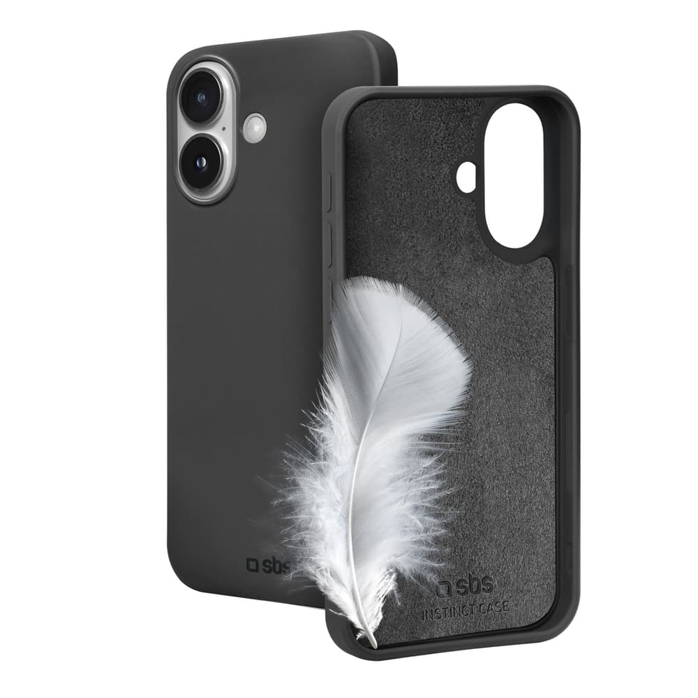 SBS Instinct ovitek za iPhone 16 - črn