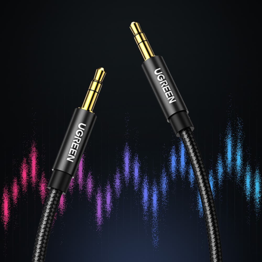 Ugreen AUX avdio kabel 3.5 mm minijack 1m - moder 2