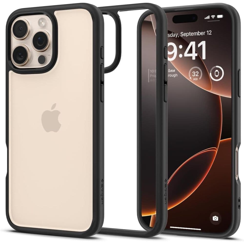 Spigen Ultra Hybrid ovitek za iPhone 16 Pro Max - Mat črn