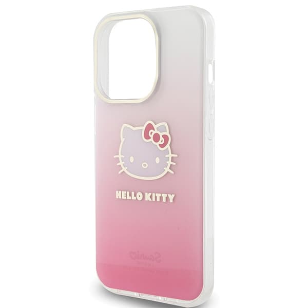 Hello Kitty ovitek IML Gradient Electrop Kitty Head za iPhone 14 Pro - roza 6
