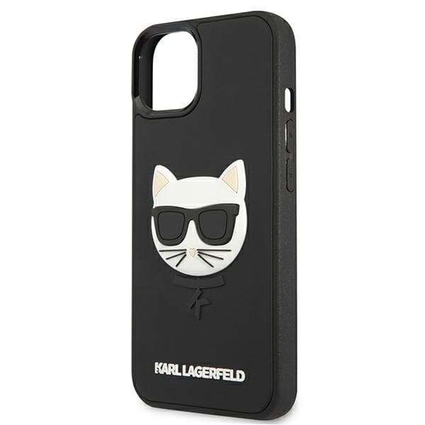 Ovitek Karl Lagerfeld 3D Rubber Choupette za iPhone 13 mini - črn 6