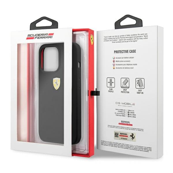 Ferrari ovitek za iPhone 13 Pro Max 6.7" (silikonski, črn) 8