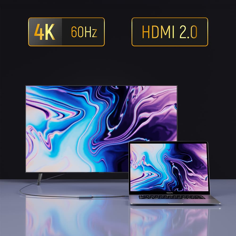 Wozinsky WACH-01 USB-C na HDMI adapter, 4K 60Hz, črn 8