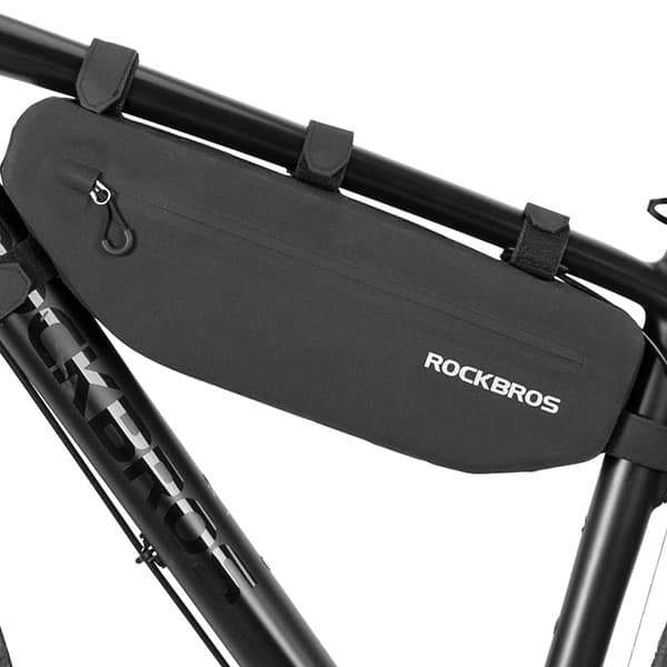 Rockbros AS-043 vodotesna kolesarska torbica za okvir 3l - črna