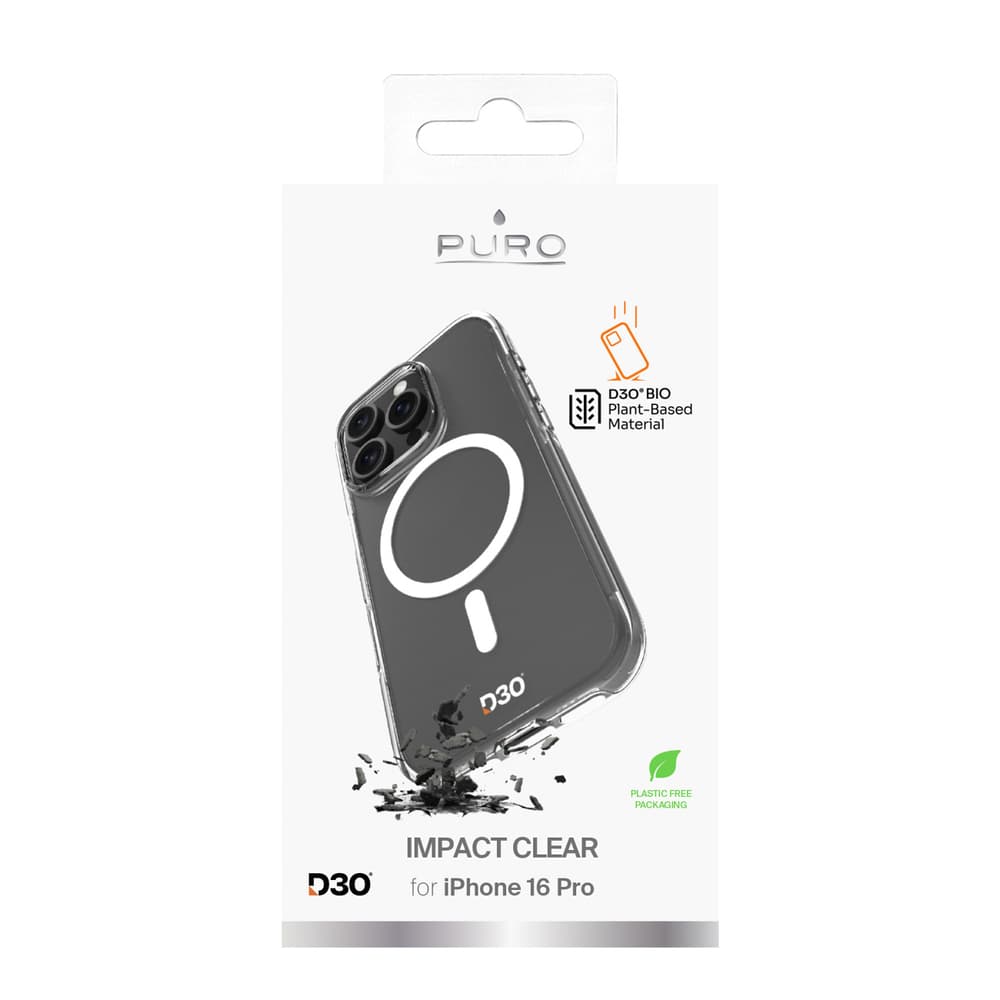 Puro Impact Clear D3O ovitek za iPhone 16 Pro - prozoren 7