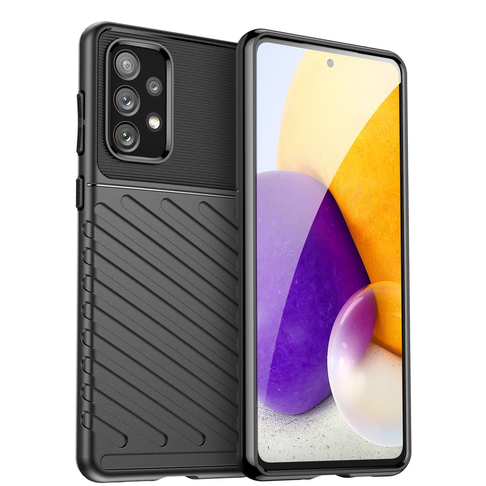 Hurtel Thunder Case prožno oklepno ovitka za Samsung Galaxy A73 črna