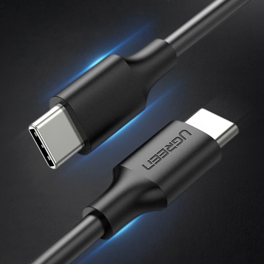 Ugreen US286 USB-C - USB-C kabel 2m, 3A, PDQC - črn 3