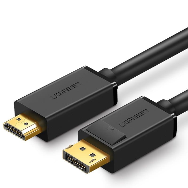 Ugreen enosmerni kabel DisplayPort na HDMI 4K 30Hz 1.5m, črn