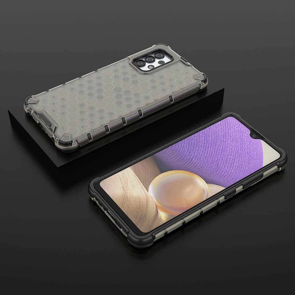 Hurtel Honeycomb ovitek za Samsung Galaxy A03s - črna 3