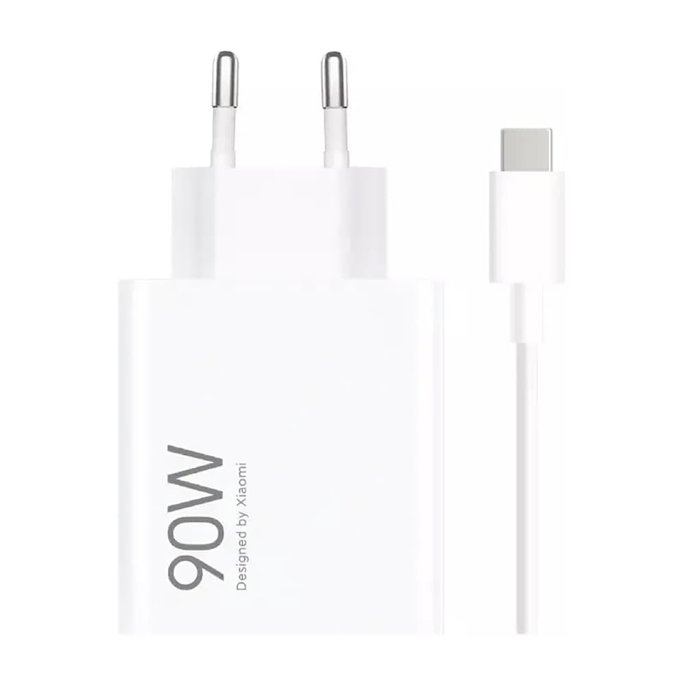 Xiaomi HyperCharge Combo 90W USB-A stenski polnilnik s kablom USB-C - bel