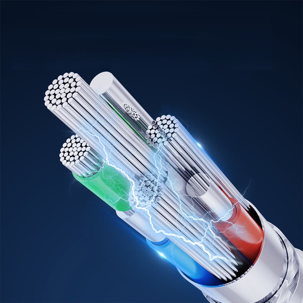 Joyroom Premium A13 USB-A/micro USB kabel 2.4A, 2m - bela 6