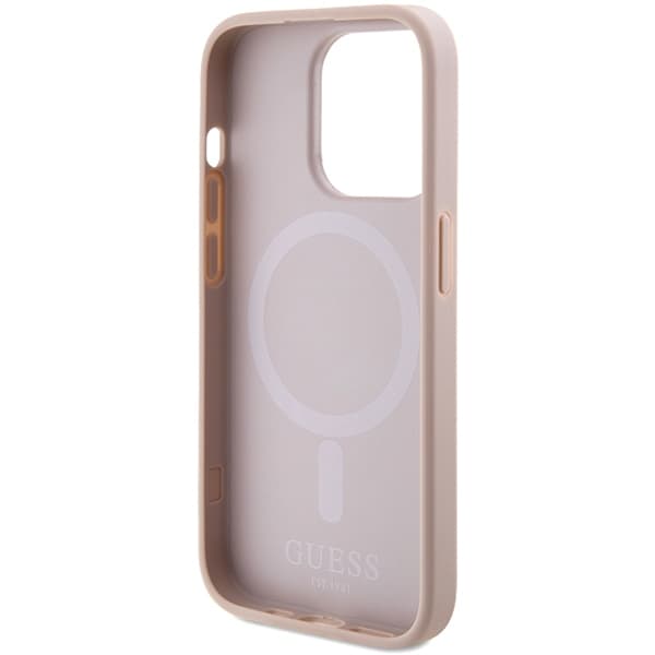 Guess Saffiano MagSafe ovitek za iPhone 15 Pro - roza 6