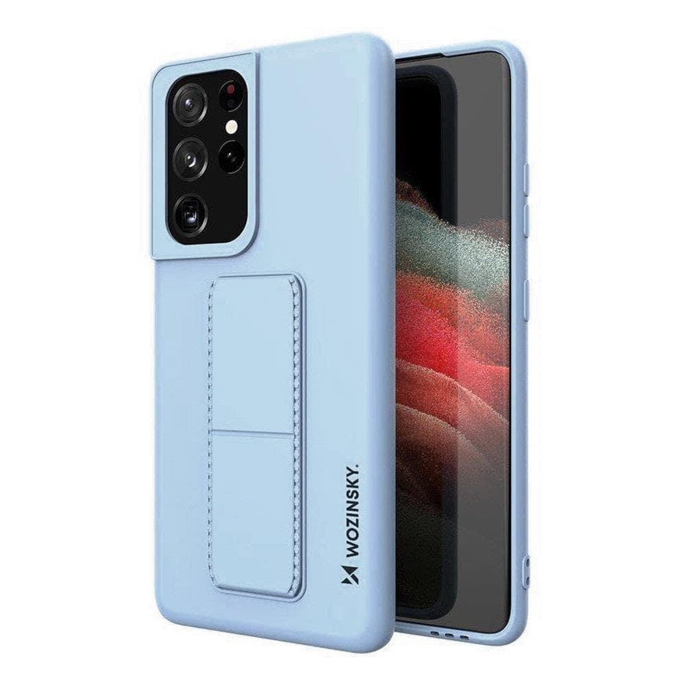 Wozinsky Kickstand ovitek za Samsung Galaxy S21 Ultra 5G - svetlo modra