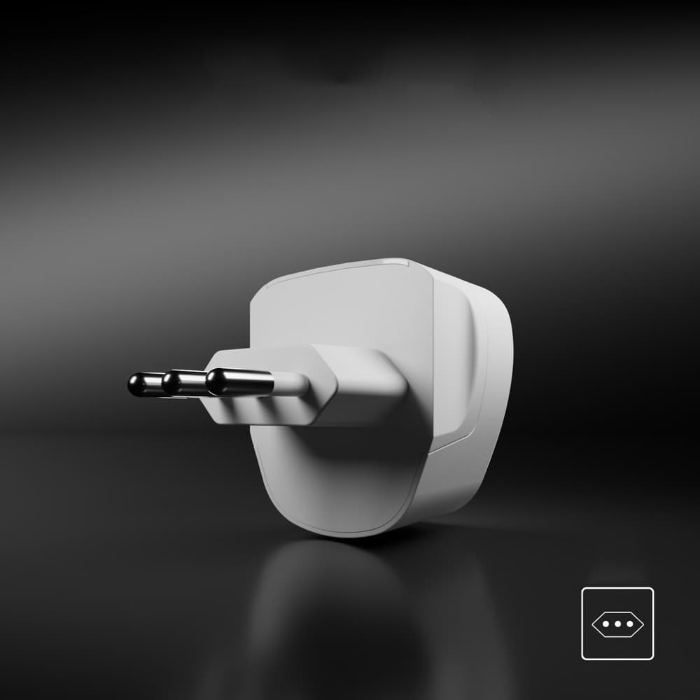 SBS IT potovalni adapter (bel) 5