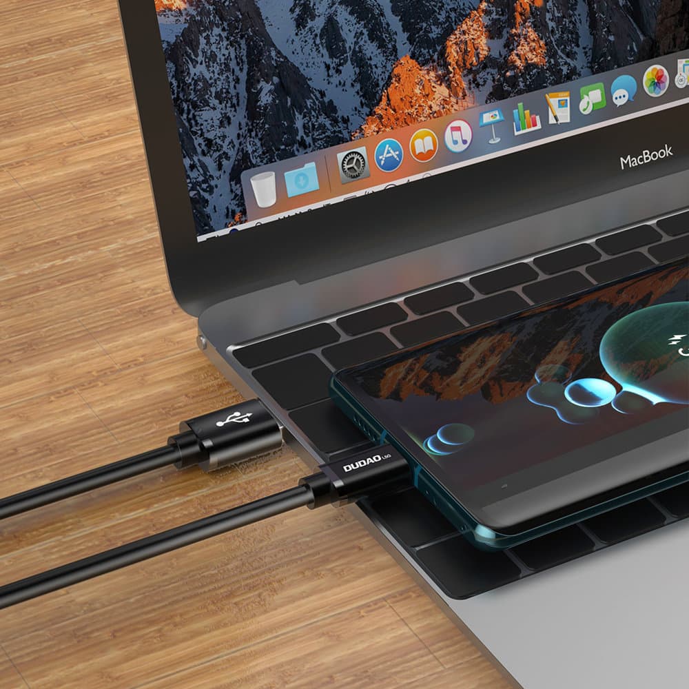 Dudao USB-C kabel Super Fast Charge 1m, črn 6