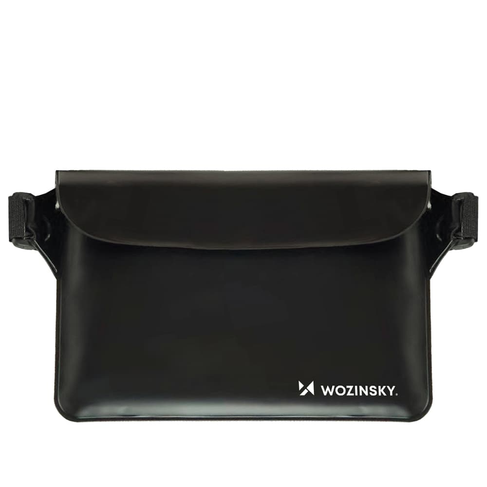 Wozinsky WWS-01 vodotesna torbica okoli pasu, PVC, črna
