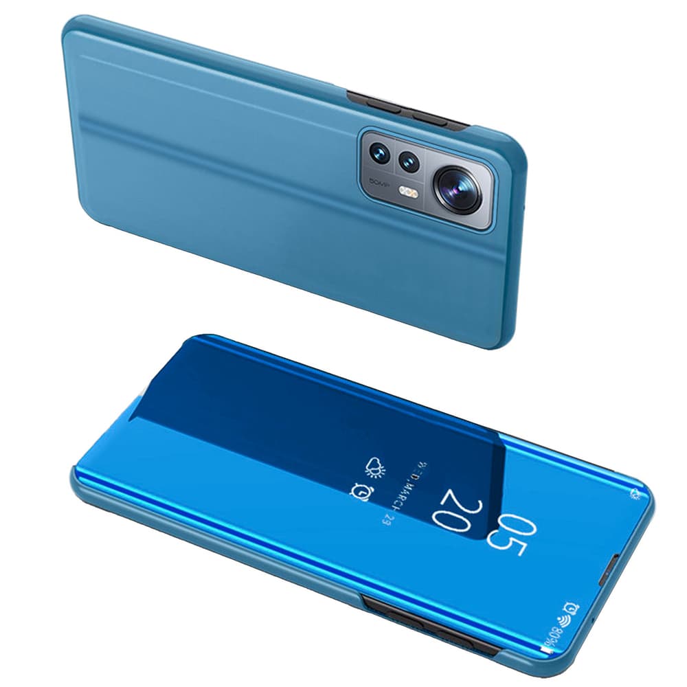 Hurtel Clear View Case etui za Xiaomi 12 Lite Flip, moder