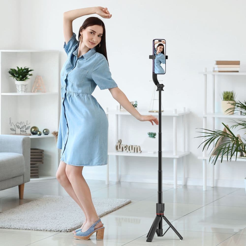 Tech-Protect L04S Bluetooth selfie palica s tripodom, 95 cm, siva 5