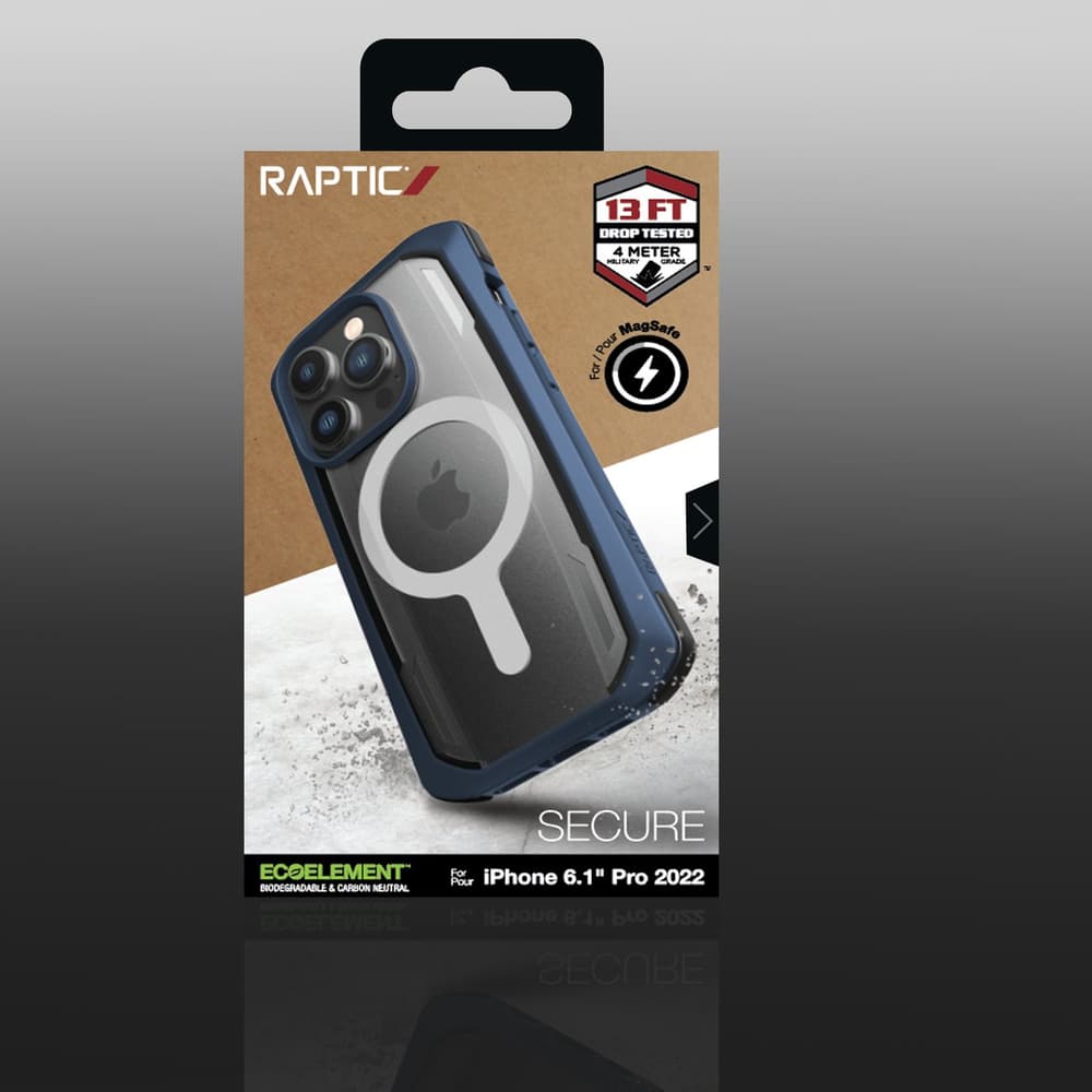 Raptic X-Doria Secure ovitek za iPhone 14 Pro z MagSafe, moder 6