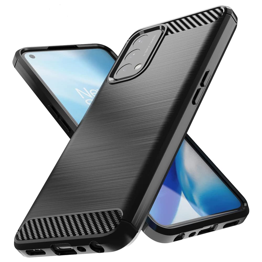 Carbon Case ovitek za OnePlus Nord N200 5G, črn