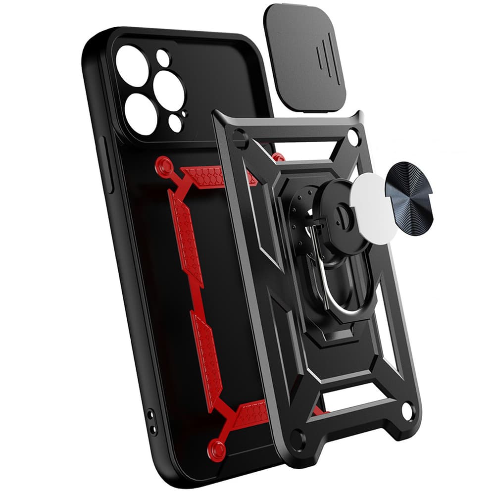 Hybrid Armor Camshield ovitek za Realme 10 Pro, črn 8