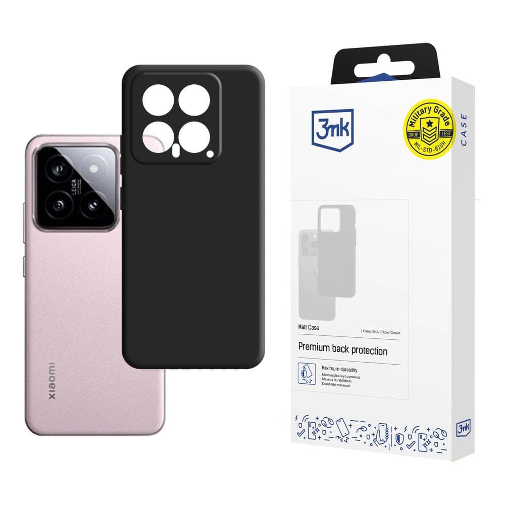 3mk Matt Case za Xiaomi 14 - črna