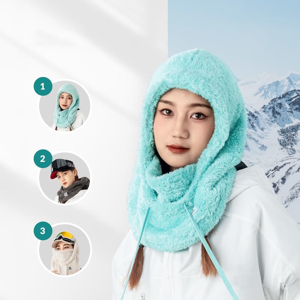 Qunature smučarska balaklava Arctic Velvet, Velikost L - Mint 7