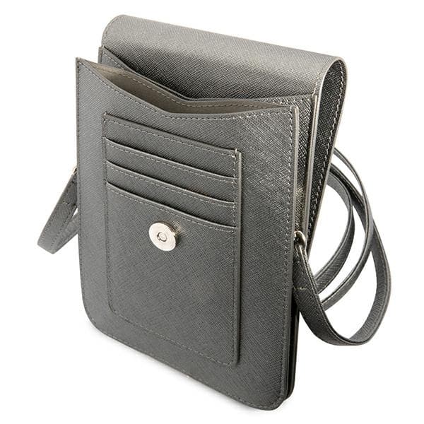 Guess torbica za pametni telefon Saffiano Triangle, siva 4