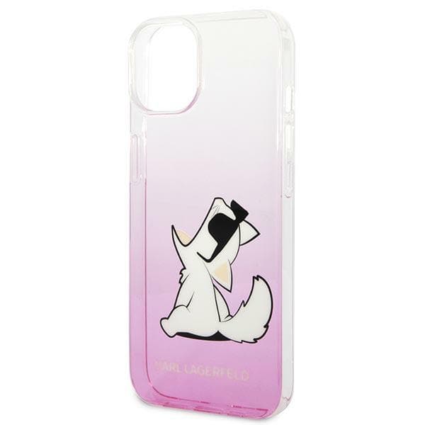 Karl Lagerfeld ovitek za iPhone 14 Plus Choupette Fun, roza 6