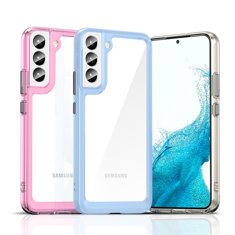 Ovitek Outer Space Case za Samsung Galaxy S23+ s fleksibilnim okvirjem, moder 4