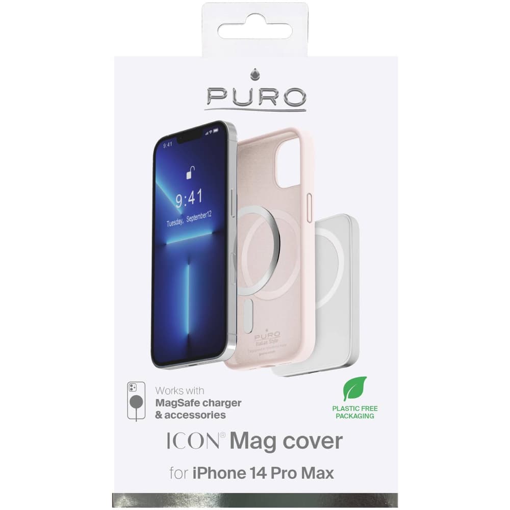 Puro Icon Mag ovitek za iPhone 14 Pro Max (roza) 2