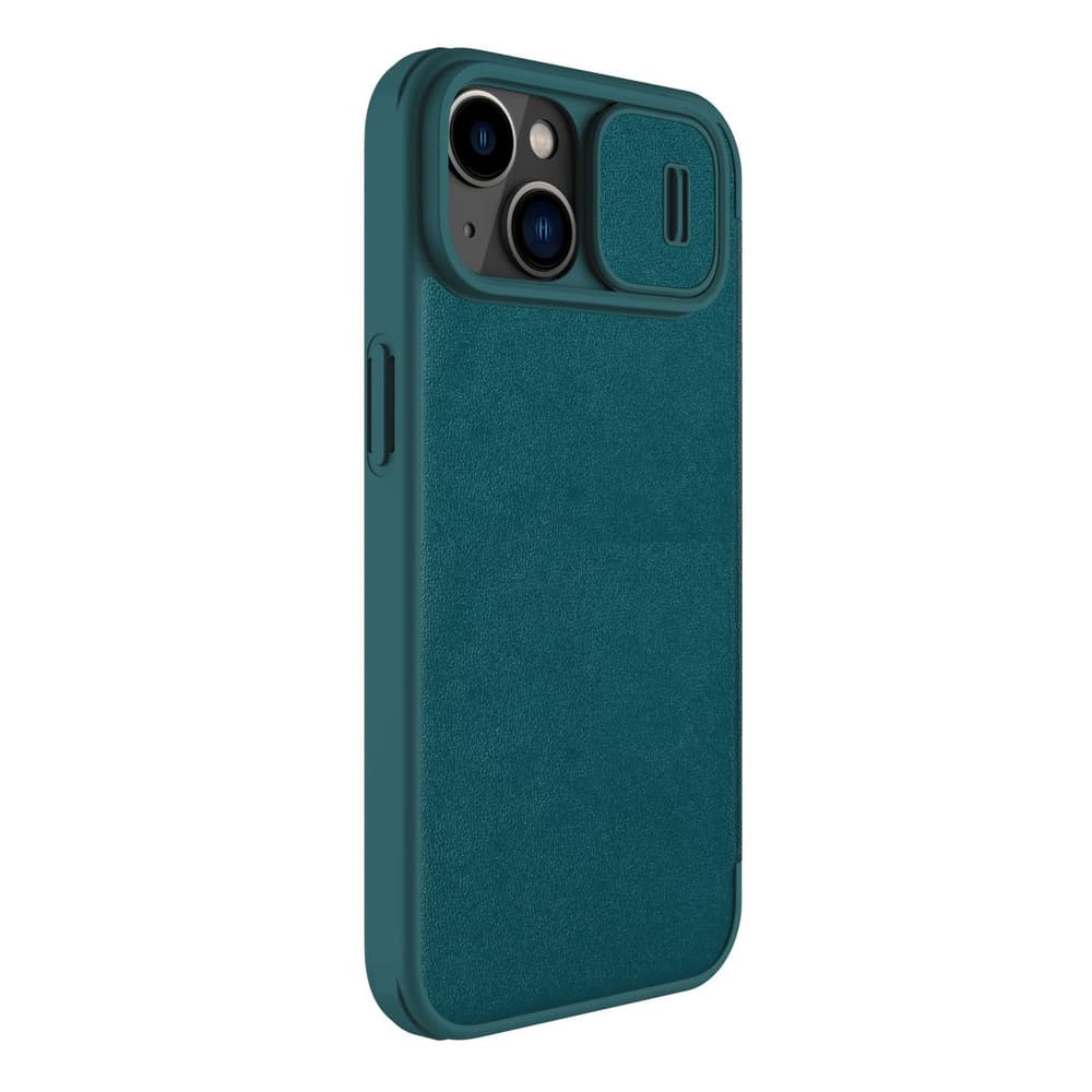 Nillkin Qin Leather Pro Flip ovitek za iPhone 14 Plus, zelen 3